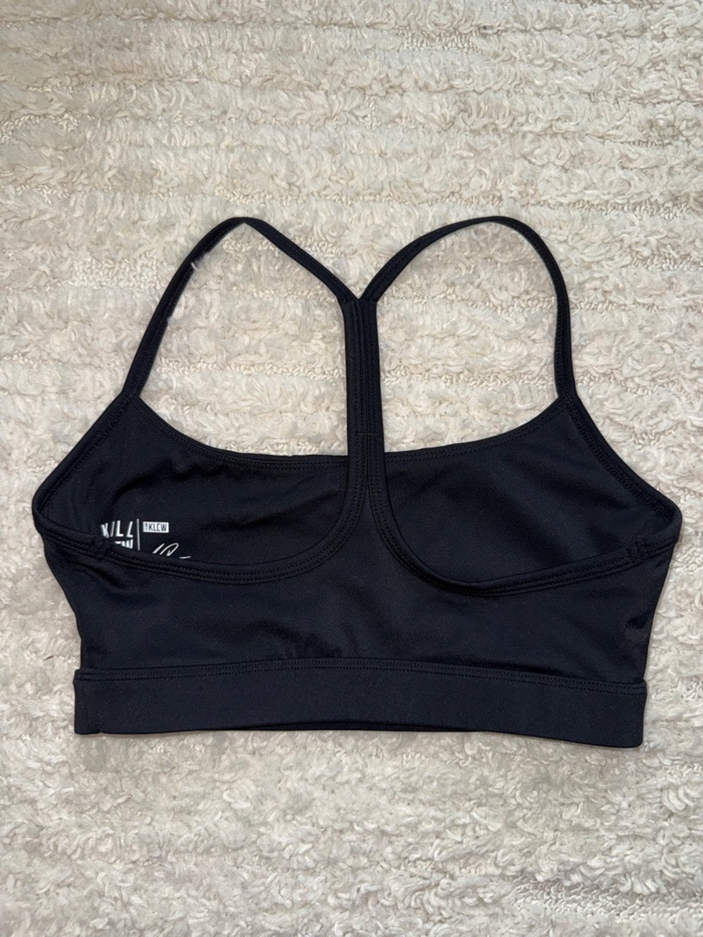 Kill Crew Classic Black Sports Bra with Hot Pink Logo - Women’s - Picture 2 of 7